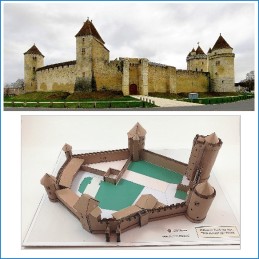 Maquette Château fort 61 pièces de bois
